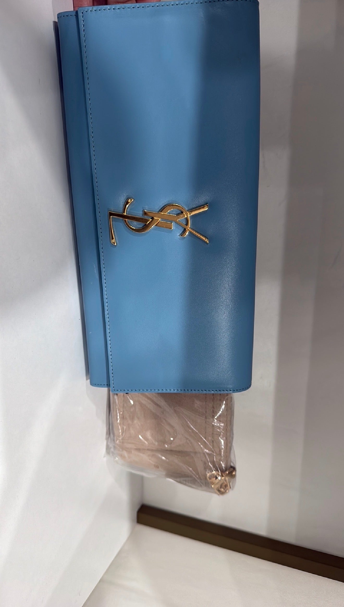 Leather clutch, Saint Laurent Cassandre Monogram