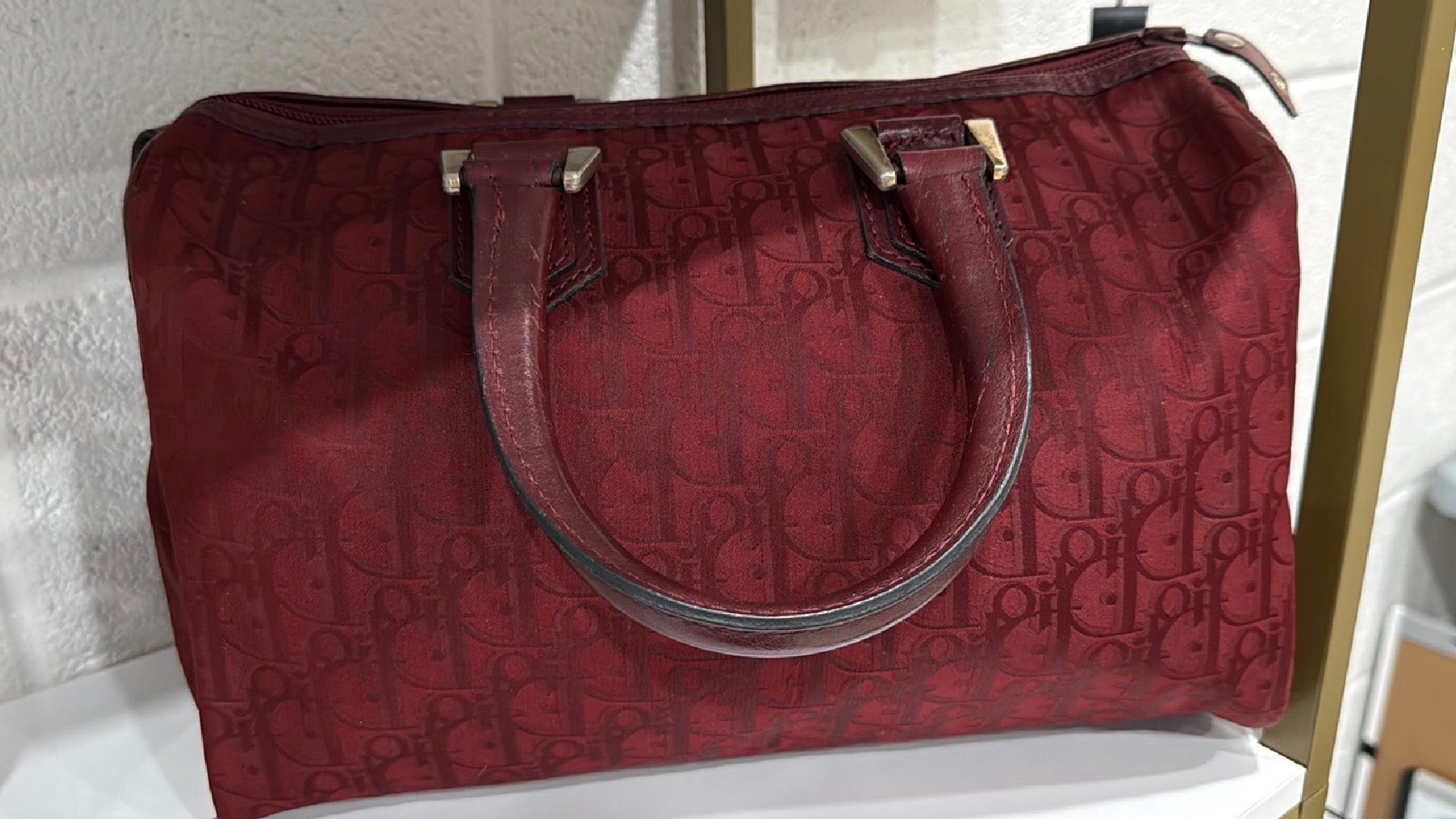 Nylon handbag, Christian Dior Trotter Boston Bag