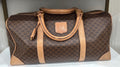 PVC and leather travel bag, Celine Macadam Boston