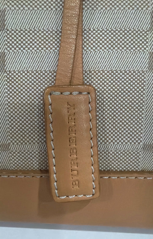 Canvas and leather handbag, Burberry Nova Check
