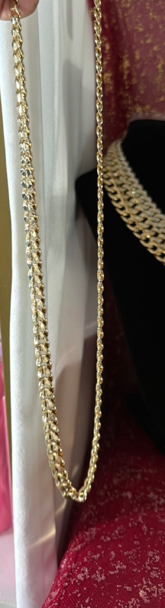 14K gold Cuban link chain bracelet