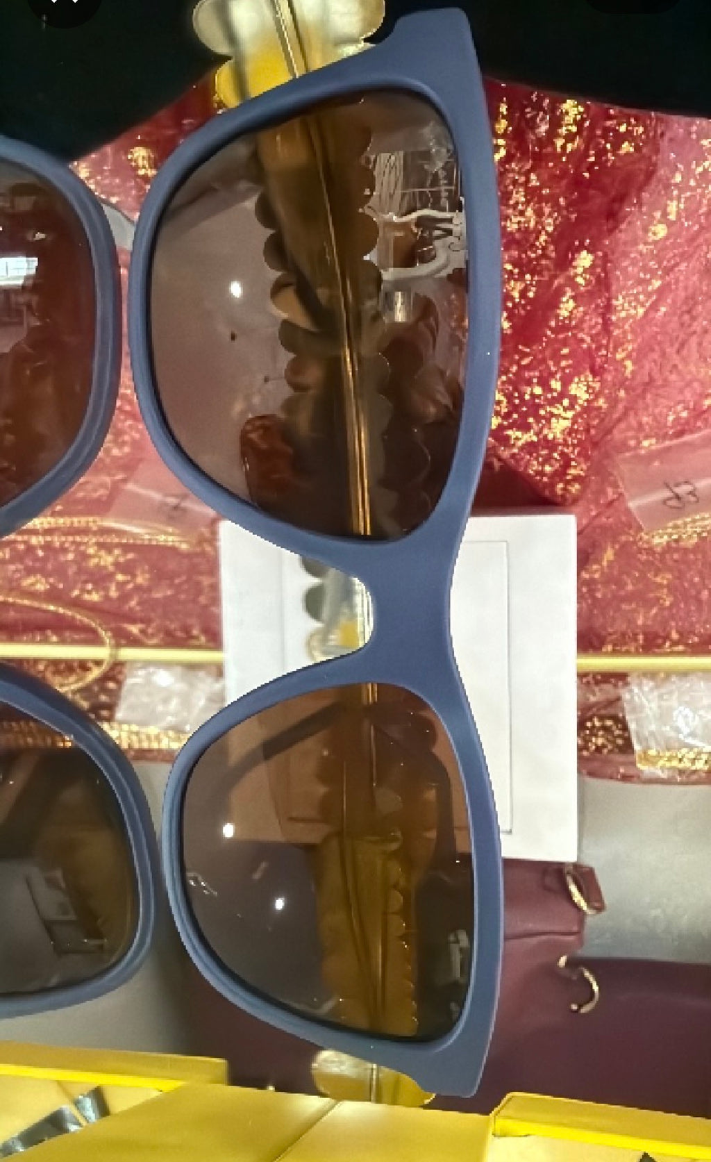 Acetate sunglasses, Salvatore Ferragamo, men's rectangular frame with gradient lenses
