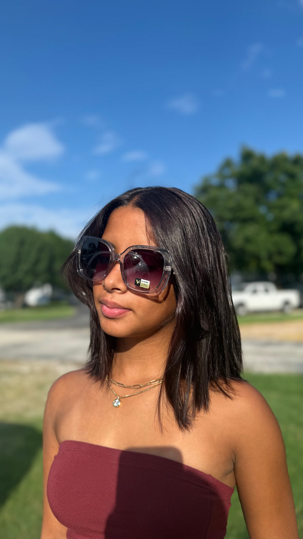 sunglasses, oversized cat-eye Lexury Uv  400